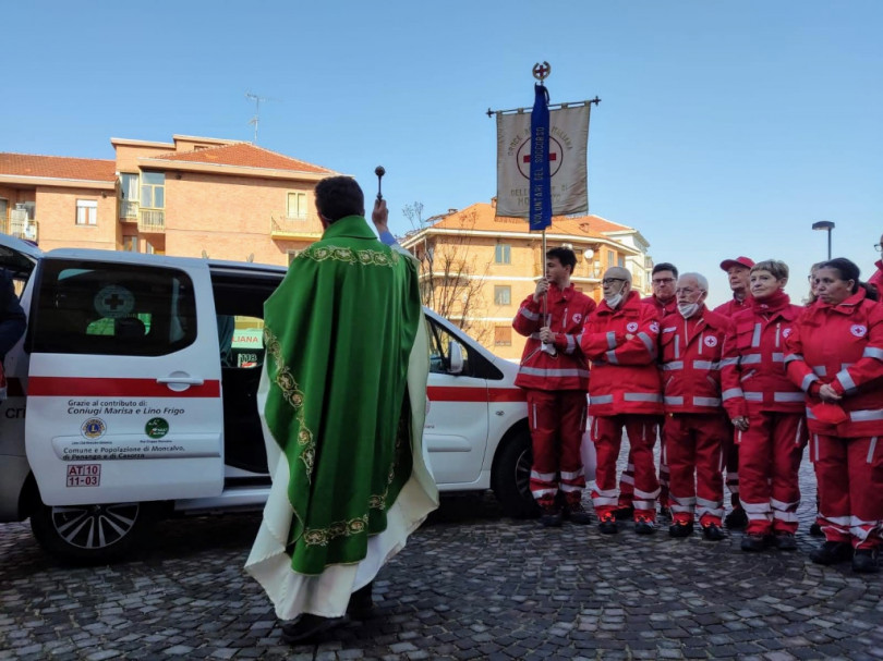 Moncalvo, inaugurato nuovo mezzo della Croce Rossa